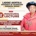 63rd Inaugural Lecture